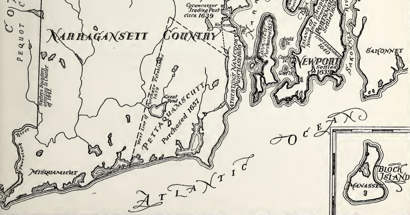 Pettaquamscutt Purchase Map